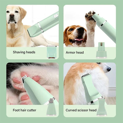 4X Professional Pet Dog Cat Clippers Hair Grooming Cordless Trimmer Shaver Kit